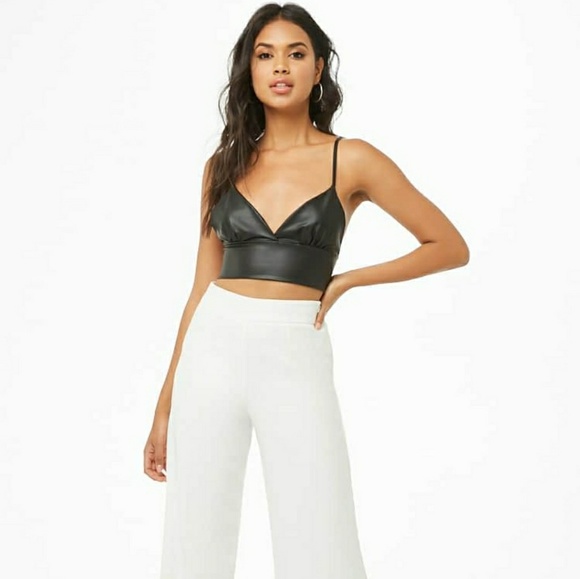 Latex look crop top *free w purchase* - Picture 4 of 6